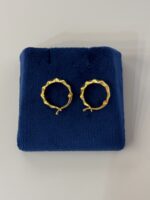 ⁦حلق هوبز ذهب عيــار 21⁩ - الصورة ⁦2⁩