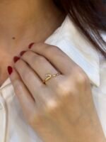 ⁦خاتم الأحرف – ذهب عيار 18 ✨⁩ - الصورة ⁦2⁩