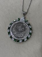 ⁦قلادة مخمس فضة عيار 925⁩ - الصورة ⁦2⁩