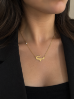 ⁦♥️ Diamond Letter Necklace⁩ - الصورة ⁦3⁩